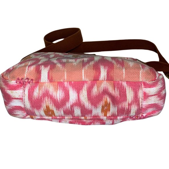 LUCKY BRAND HIPPIE BOHO CROSSBODY Pink and Brown - Picture 6 of 12